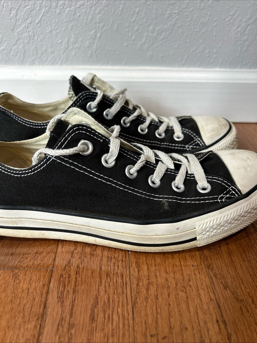 Converse Sneakers Low Shoes Women’s Size 9.5 Black - Picture 6 of 11